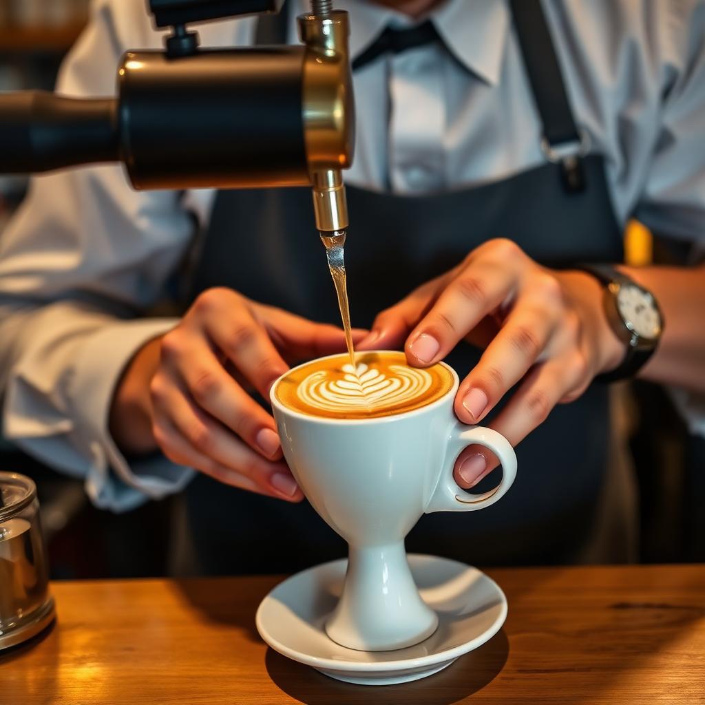 Barista meracik kopi